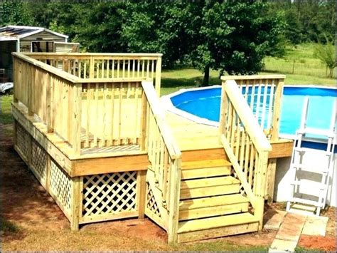 small backyard  ground pool decks  ground pool