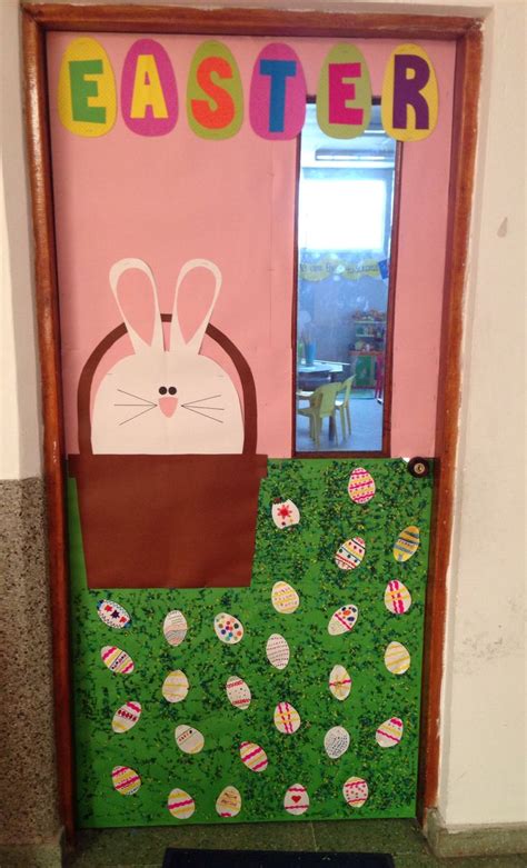easter school door decoration  classroom pinterest