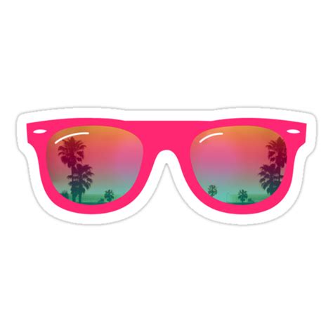 Sunglasses Stickers By Wamtees Redbubble