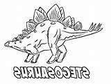 Coloring Stegosaurus Printable Dino Squad Getdrawings Alifiah Biz Dinosaur sketch template