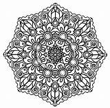 Coloring Pages Flower Mandala Intricate Printable Adults Advanced Mandalas Hard Color Abstract Difficult Detailed Print Fun Adult Celtic Flowers Drawing sketch template