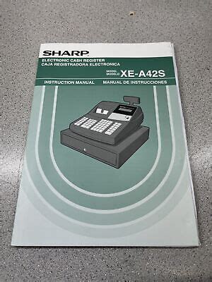 sharp xe  cash register oem instruction manual  usa seller