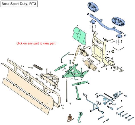 boss rt sport duty snow plow parts diagram
