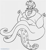 Coloring Ursula Pages Getcolorings Mermaid Little sketch template