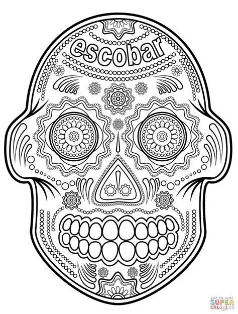hd sugar skull coloring pages drawing coloring pages   kids