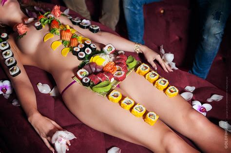 naked woman sushi new girl wallpaper