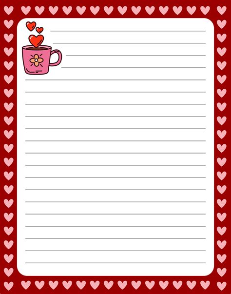 cute printable lined paper