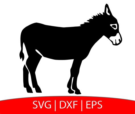 mule svg donkey dxf mule clipart donkey silhouette cut file etsy