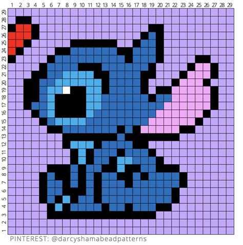 stitch  angel pixel art