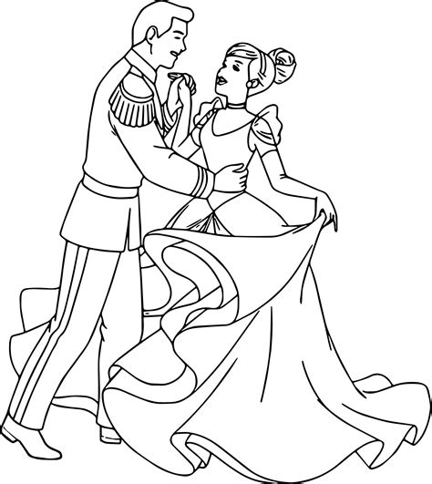 cinderella  prince charming coloring pages  getdrawings