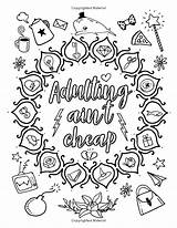 Adulting sketch template