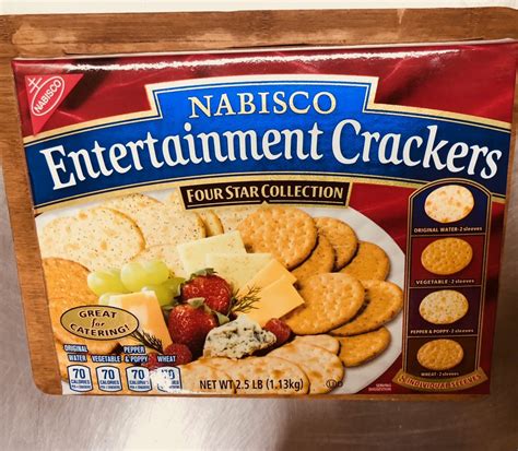 nabisco assorted entertainment crackers lbs  sleeves box