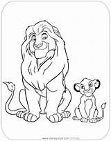 Coloring Simba Mufasa Lion King Pages Nala Disney Disneyclips Printable Rafiki Side Easy Kids Cartoon Color Pdf Link Books Sarabi sketch template