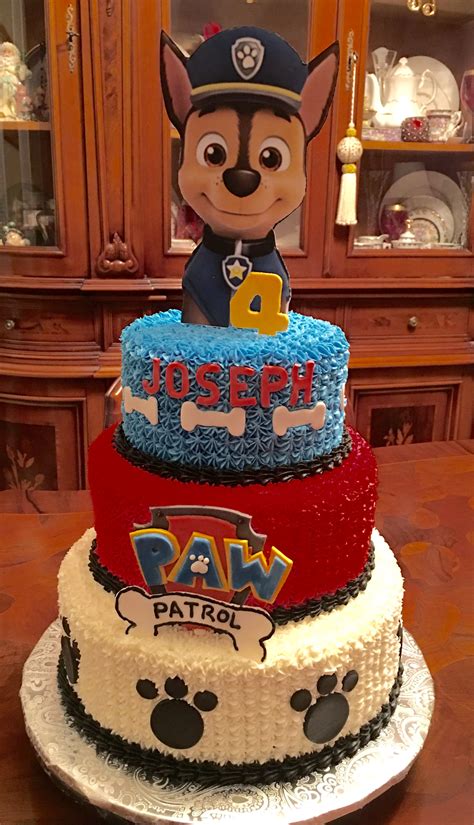 paw patrol cake tarta de patrulla canina fiesta de la patrulla