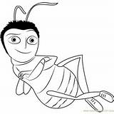 Bee Movie Coloring Pages Benson Barry Coloringpages101 Kids sketch template