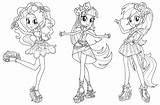 Equestria Rainbow Rocks Coloring Girl Pages Little Pony Play sketch template
