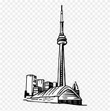 Toronto Sticker Pinclipart Skyline Seekpng sketch template