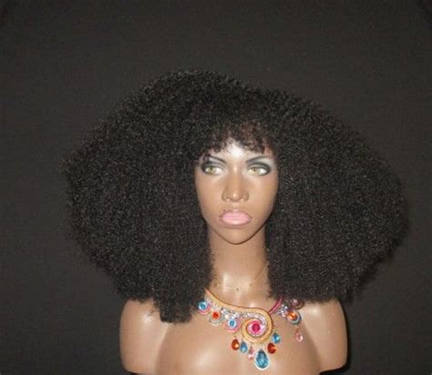 Essence Wigs Gorgeous 4a Bangs Afro Kink Bohemian Vibe Fro Etsy