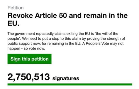 brexit revoke article  petition    signed    voted  brexit