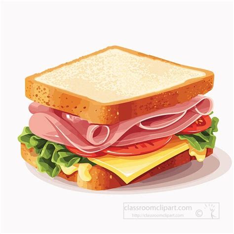 sandwich clipart delicious ham sandwich