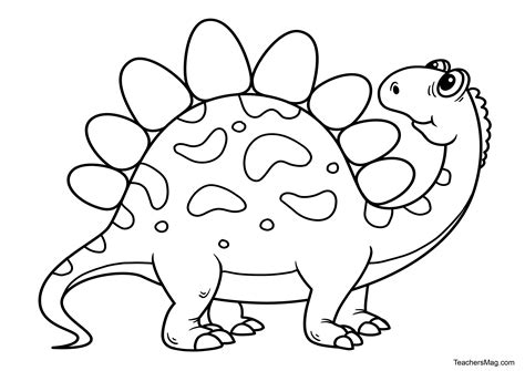 printable dinosaur coloring pages  names halvedtapes