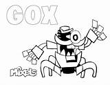 Mixels Coloring Pages Gox Series Tribe Klinkers Pdf Educative Printable sketch template