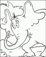 Horton Coloring Seuss Hears Dr Who Pages Drawing Wow Sketch Printable Getcolorings Paintingvalley Color sketch template