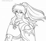 Inuyasha Coloring Pages Xcaeli Fan Adult Lineart Printable Deviantart Adults Kids Favourites Add sketch template
