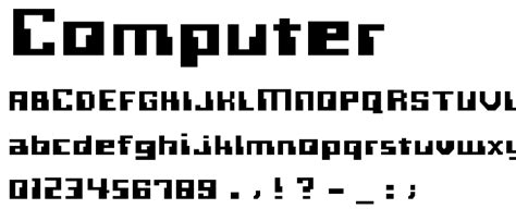 computer font bitmap pixelbitmap pickafontcom