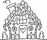 House Line Clip Drawing Gingerbread Getdrawings sketch template