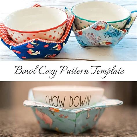 microwave bowl cozy pattern template