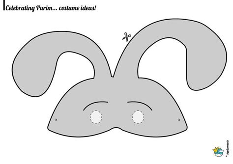 purim mask david rabbit purim jewish traditions rabbit