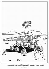 Coloring Mars Space Rover Robot Pages Para Marte Colorear Robots Dibujo Clipart Coloriage Kleurplaat Bilde Printable Reconociendo Expedition Om Te sketch template