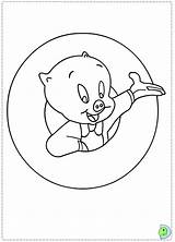 Pig Porky Coloring Pages Dinokids Close Library Clipart Popular sketch template