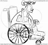 Lineart Accident Prone Moose Wheelchair Injured Illustration Royalty Clipart Djart Vector sketch template