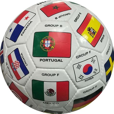 Fifa World Cup 2018 Qualifiers Country Flags Soccer Ball