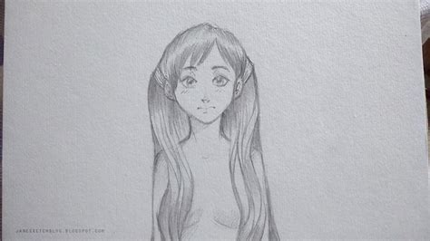 Dibujo Chica Con Cabello Largo Dibujos Y Sketches De