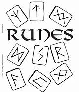 Runes sketch template