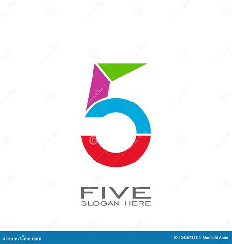 logo  numbers logo design stock vector illustration  internet origami