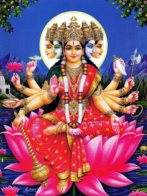 gayatri devi gayatri mantra durga goddess