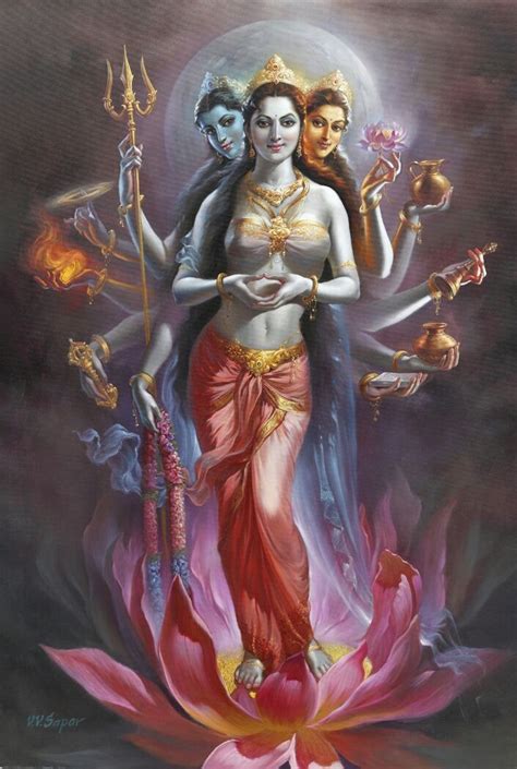 Adi Shakti Goddess Artwork Goddess Art Hindu Art