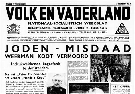 wat nederlandse nazi kranten schreven  de tweede wereldoorlog
