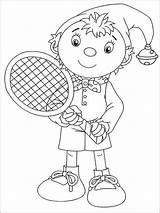 Noddy Pages Coloring Printable sketch template