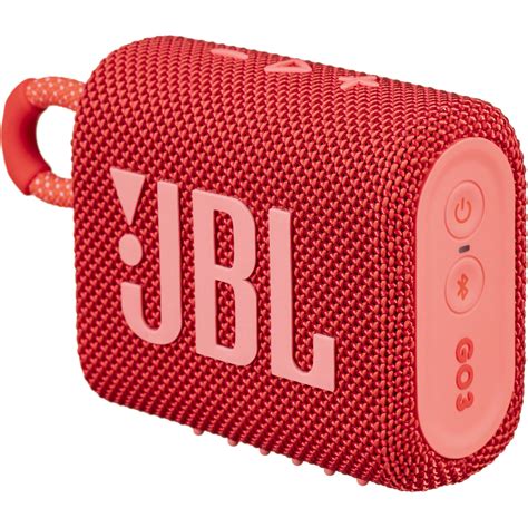 jbl   portable bluetooth speaker red jblgoredam bh photo