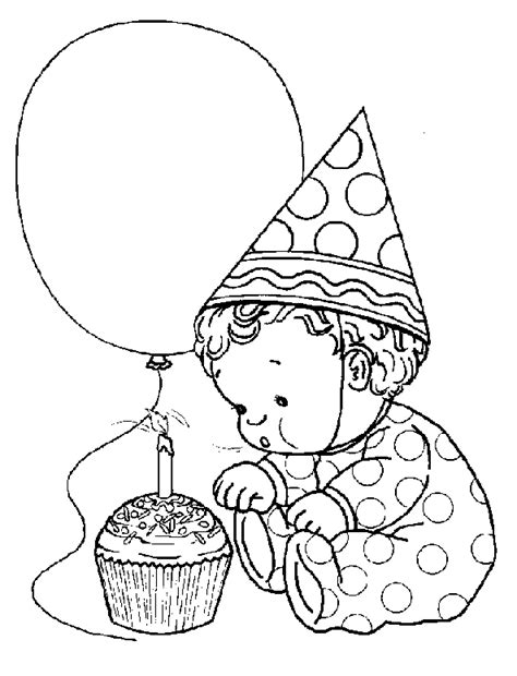 birthday coloring pages  kids story words pics