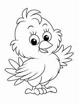 Chick Coloring Pages Easter Baby Chicks Cute Printable Chickens Color Print Kids Template Bird Chicken Colouring Cartoon Animals Animal Scribblefun sketch template