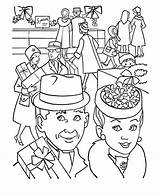 Shopping Coloring Pages sketch template