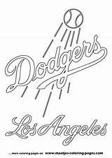 Coloring Dodgers Pages Mlb Angeles Los Baseball Major League Logo Print Browser Window sketch template