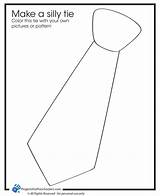 Krawatte Necktie Vatertag Paper Bastelideen Projectsforpreschoolers sketch template