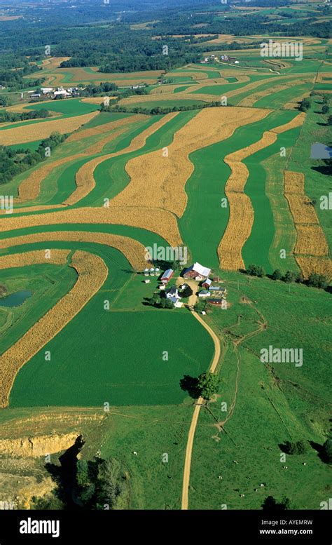 contour strip farming  res stock photography  images alamy